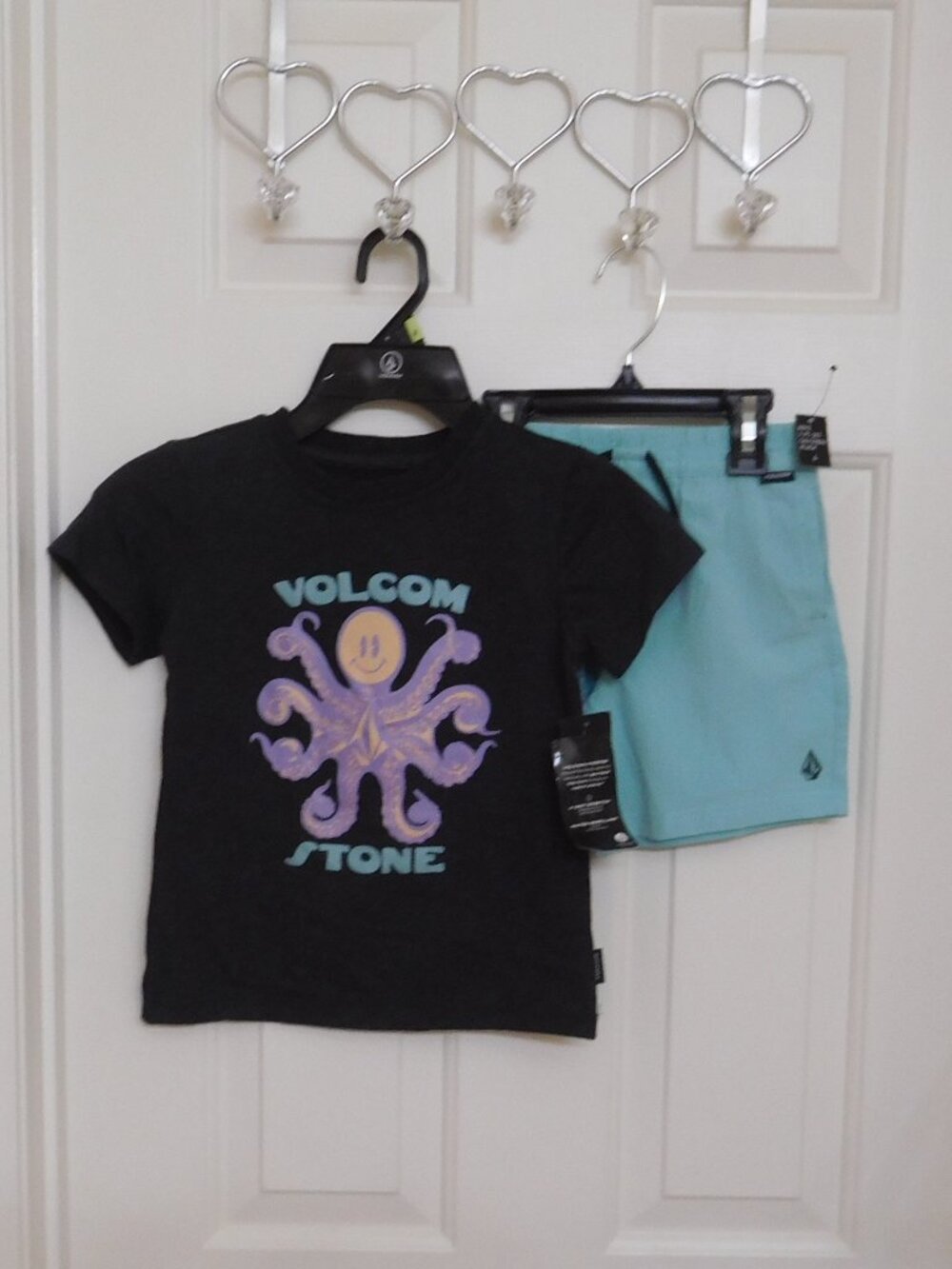 NWT 2pc Volcom Octopus Shirt & Shorts Set sz 3t